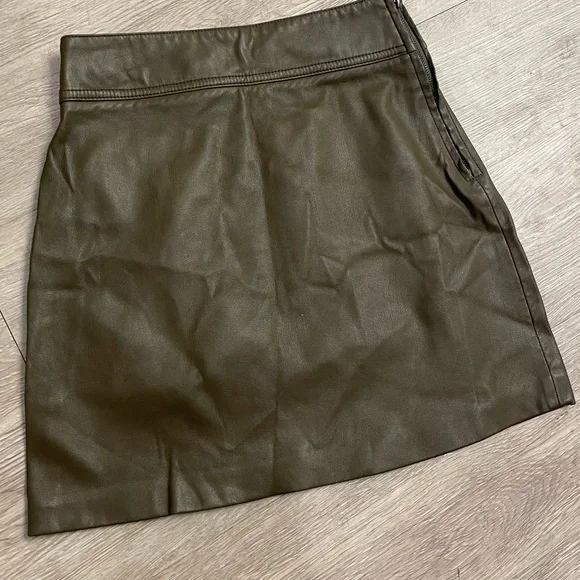 MNG Mango faux leather mini skirt small - Picture 3 of 10